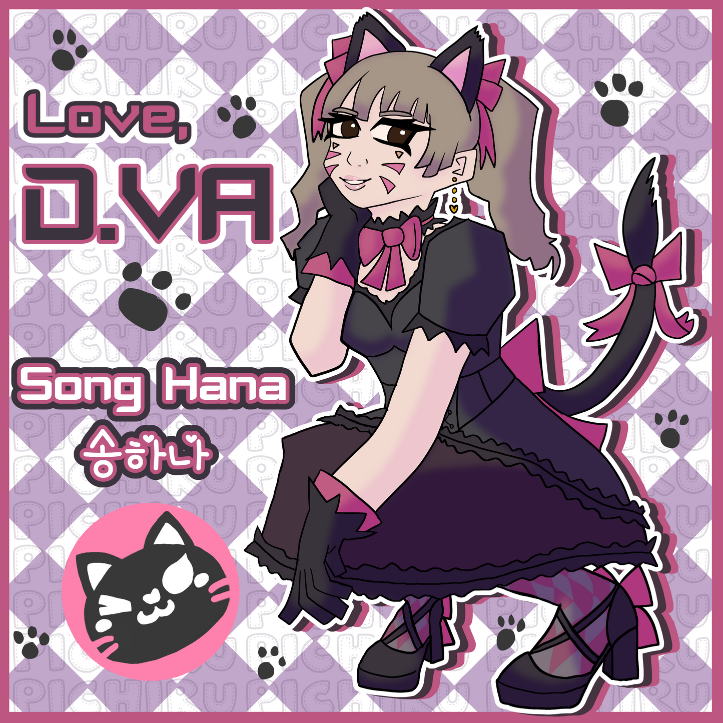 D.VA (Black Cat) Print