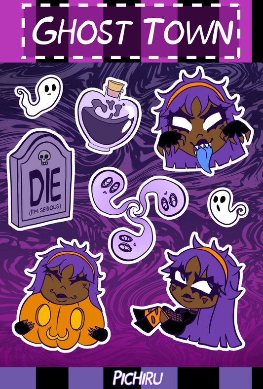 Ghost Town Sticker Sheet